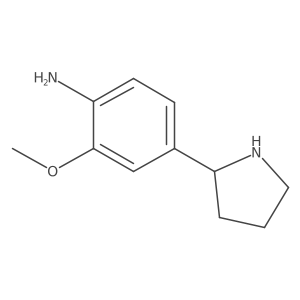 (S)-2-Methoxy-4-(pyrrolidin-2-yl)aniline Structure