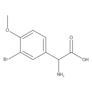 (2R)-Amino(3-bromo-4-methoxyphenyl)ethanoic acid, AldrichCPR Structure