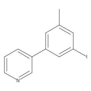 3-(3-Iodo-5-methylphenyl)pyridine Structure