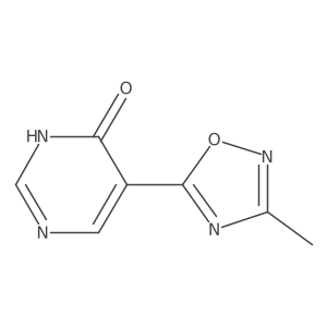 5-(3-methyl-1,2,4-oxadiazol-5-yl)pyrimidin-4(3H)-one Structure