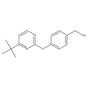 (4{[4-(Trifluoromethyl)pyrimidin-2-yl]oxy}phenyl)methanol Structure