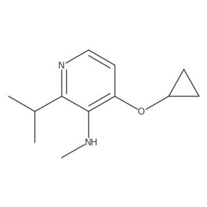4-Cyclopropoxy-2-isopropyl-N-methylpyridin-3-amine结构式