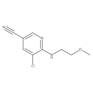 5-Chloro-6-[(2-methoxyethyl)amino]nicotinonitrile Structure