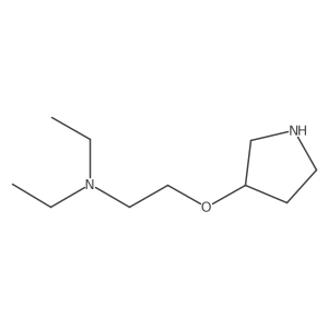 Diethyl[2-(pyrrolidin-3-yloxy)ethyl]amine Structure