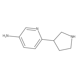 6-(3-Pyrrolidinyl)-3-pyridinamine结构式