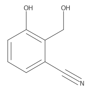 3-Hydroxy-2-(hydroxymethyl)benzonitrile结构式