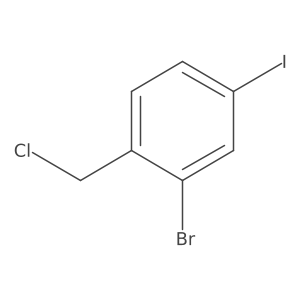 2-Bromo-1-(chloromethyl)-4-iodobenzene结构式