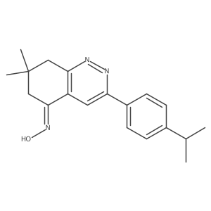 5-(Hydroxyimino)-7,7-dimethyl-3-(4-(isopropylphenyl)-6,7,8-trihydrocinnoline Structure
