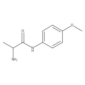 (R)-2-Amino-N-(4-methoxyphenyl)propanamide结构式