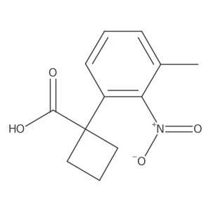 1-(3-Methyl-2-nitrophenyl)cyclobutane-1-carboxylic acid Structure