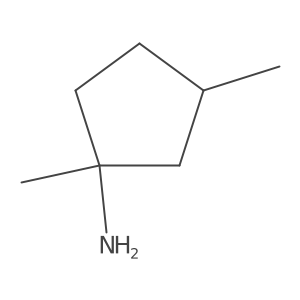 1,3-Dimethylcyclopentan-1-amine Structure