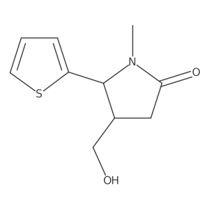 4-(Hydroxymethyl)-1-methyl-5-(thiophen-2-yl)pyrrolidin-2-one Structure