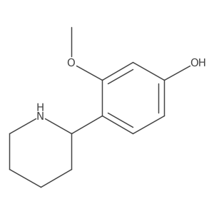 3-Methoxy-4-(piperidin-2-yl)phenol Structure