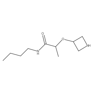 2-(azetidin-3-yloxy)-N-butylpropanamide结构式