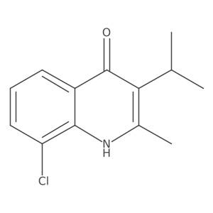 8-Chloro-3-isopropyl-2-methylquinolin-4-ol Structure