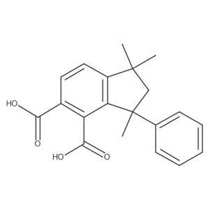 1,1,3-trimethyl-3-phenyl-2,3-dihydro-1H-indene-4,5-dicarboxylic acid结构式