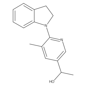 1-(6-(Indolin-1-yl)-5-methylpyridin-3-yl)ethanol Structure