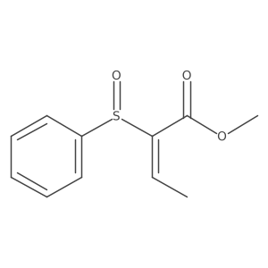 2-Butenoic acid, 2-(phenylsulfinyl)-, methyl ester, (E)-结构式