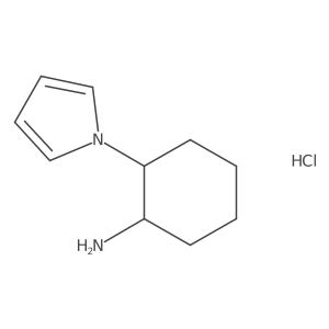 (1R,2R)-2-(1H-Pyrrol-1-yl)cyclohexanamine hydrochloride Structure