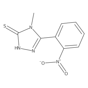 4-Methyl-5-(2-nitrophenyl)-4H-1,2,4-triazole-3-thiol结构式