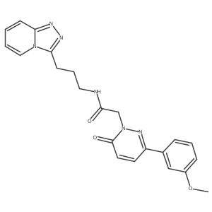 2-[3-(3-methoxyphenyl)-6-oxopyridazin-1(6H)-yl]-N-[3-([1,2,4]triazolo[4,3-a]pyridin-3-yl)propyl]acetamide Structure