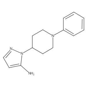 2-(1-Phenylpiperidin-4-yl)pyrazol-3-amine Structure