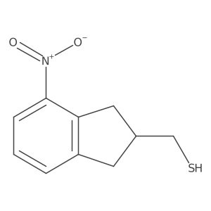 (4-nitro-2,3-dihydro-1H-inden-2-yl)methanethiol Structure