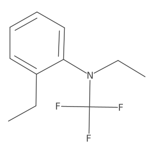 N,2-diethyl-N-(trifluoromethyl)aniline结构式