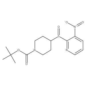 tert-Butyl 4-((3-nitropyridin-2-yl)sulfinyl)piperidine-1-carboxylate结构式