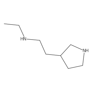 N-ethyl-2-(pyrrolidin-3-yl)ethanamine结构式