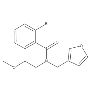2-bromo-N-(furan-3-ylmethyl)-N-(2-methoxyethyl)benzamide Structure