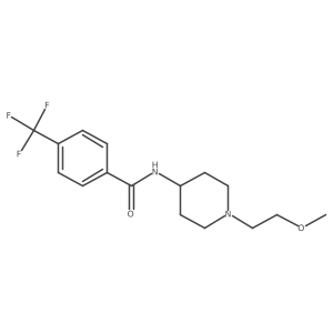 N-[1-(2-Methoxyethyl)piperidin-4-YL]-4-(trifluoromethyl)benzamide结构式