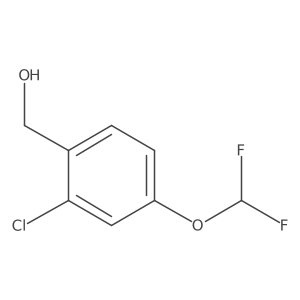(2-Chloro-4-(difluoromethoxy)phenyl)methanol Structure