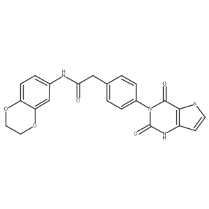 N-(2,3-dihydrobenzo[b][1,4]dioxin-6-yl)-2-(4-(2,4-dioxo-1,2-dihydrothieno[3,2-d]pyrimidin-3(4H)-yl)phenyl)acetamide Structure