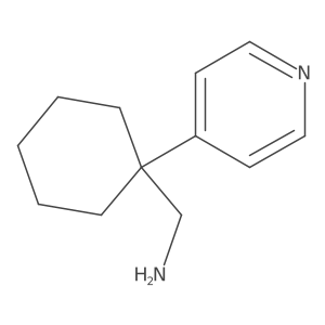 (1-(Pyridin-4-yl)cyclohexyl)methanamine Structure