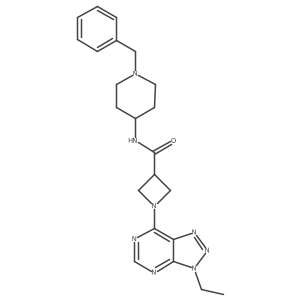 N-(1-benzylpiperidin-4-yl)-1-(3-ethyl-3H-[1,2,3]triazolo[4,5-d]pyrimidin-7-yl)azetidine-3-carboxamide Structure