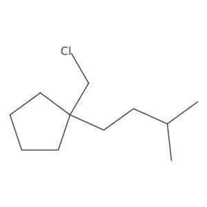 1-(Chloromethyl)-1-isopentylcyclopentane Structure