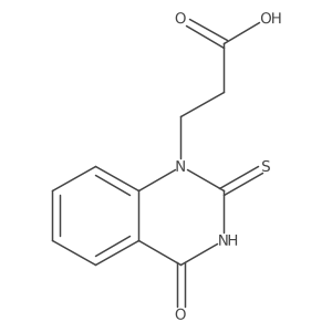3,4-Dihydro-4-oxo-2-thioxo-1(2H)-quinazolinepropanoic acid Structure