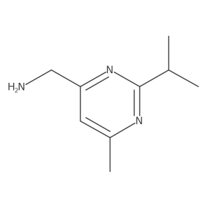(2-Isopropyl-6-methylpyrimidin-4-yl)methanamine Structure