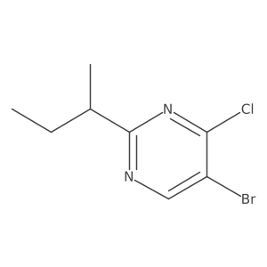 5-Bromo-2-(butan-2-yl)-4-chloropyrimidine Structure