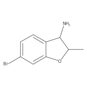 6-Bromo-2,3-dihydro-2-methyl-3-benzofuranamine结构式