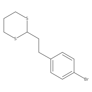 2-[2-(4-Bromophenyl)ethyl]-1,3-dithiane Structure