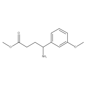 Methyl 4-amino-4-(3-methoxyphenyl)butanoate结构式