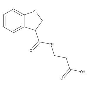 3-(2,3-Dihydrobenzo[b]thiophene-3-carboxamido)propanoic acid Structure