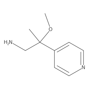 2-Methoxy-2-(pyridin-4-yl)propan-1-amine结构式