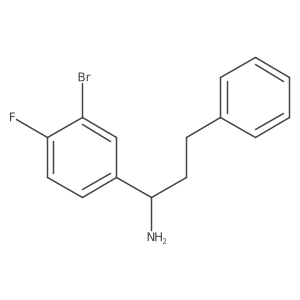 1-(3-Bromo-4-fluorophenyl)-3-phenylpropan-1-amine Structure