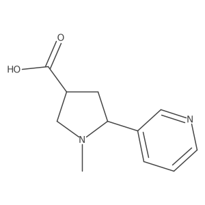 1-Methyl-5-(pyridin-3-yl)pyrrolidine-3-carboxylic acid Structure