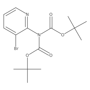 tert-Butyl N-(3-bromopyridin-2-yl)-N-[(tert-butoxy)carbonyl]carbamate Structure