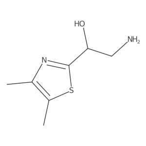 (1S)-2-Amino-1-(dimethyl-1,3-thiazol-2-yl)ethan-1-ol Structure