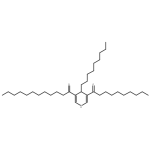 1-[1,4-Dihydro-4-nonyl-5-(1-oxodecyl)-3-pyridinyl]-1-dodecanone结构式
